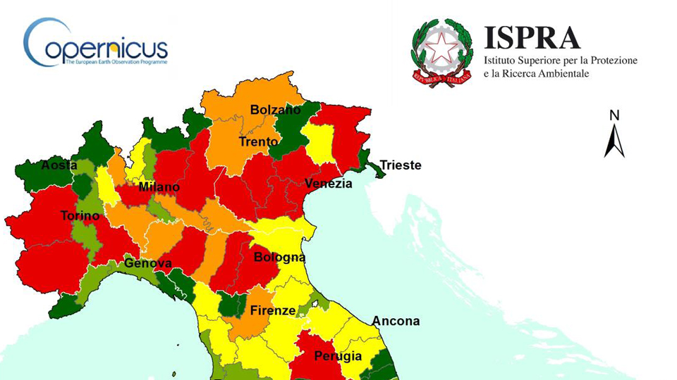 Carta consumo di suolo